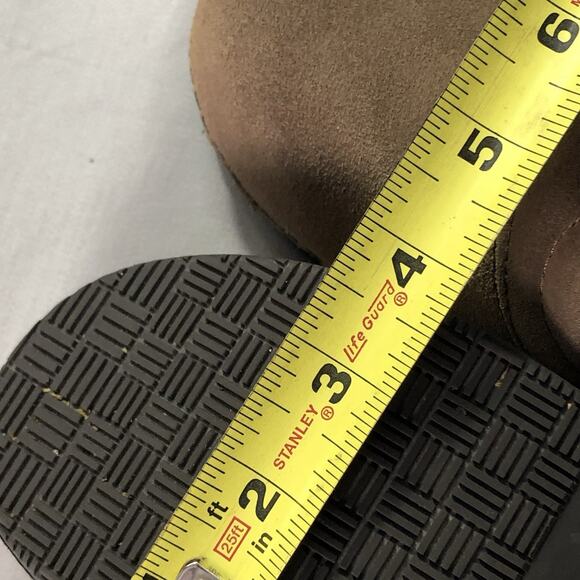 Lands End Women's Slip On Shoes Size 8 Comfort Loafers Mocs Tan Suede Leather - Picture 9 of 10